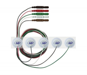 Med-Dyne Prewired Cloth Hydrogel Electrodes - Cloth Electrode, Prewired 24" , 1", Hydrogel - G24CS