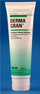 Derma Sciences DERMAGRAN Amorphous Hydrogel Dressings - Dermagran Amorphous Hydrogel Dressings, 3-oz. Tube - DH03