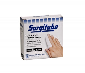 Derma Sciences Surgitube Tubular Gauze - Surgitube Tubular Gauze 0.63" x 5 yd. Size 1 White - GL105W