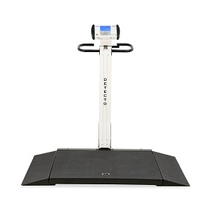 Cardinal / Detecto Scale Mfg Co Portable Dual Entry Digital Wheelchair Scales - Digital Wheelchair Scale with 2 Ramps and Handrail, Weight Capacity of 800 lb. (362 kg) - 6550