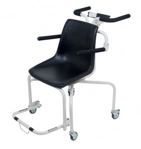 Detecto Chair Scale - Digital Chair Scale with Lift-Away Arms and Plastic Seat, Weight Capacity 440 lb. - 6880