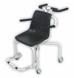 Detecto Chair Scale - Digital Chair Scale with Lift-Away Arms and Plastic Seat, Weight Capacity 440 lb. - 6880