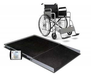 Cardinal / Detecto Scale Mfg Co Detecto Digital Stationary Wheelchair Scales - Digital Wheelchair Scale with 1 Ramp, Weight Capacity of 1, 000 lb. (454 kg) - FHD-133-II