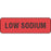 Label Paper Permanent Low Sodium 1 1/4" X 3/8" Fl. Red 1000 Per Roll