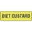 Label Paper Permanent Diet Custard 1 1/4" X 3/8" Fl. Yellow 1000 Per Roll