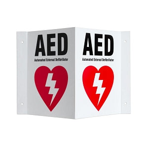 Defibtech AED Wall Sign - DefibTech Triangle AED Sign - DAC-230