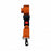 Dick Medical Supply Nylon Stretcher / Cot Straps - Nylon 2-Piece Stretcher / Cot Strap with Metal Pushbutton Buckle and Swivel Speed Clip Ends, Orange, 5' - 11252OR