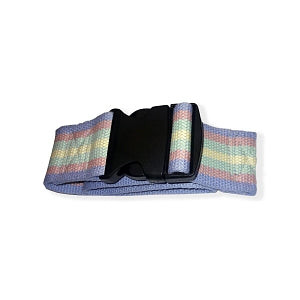 Dick Medical Supply Cotton Gait Belts - Cotton Gait Belt with Plastic Side-Release Buckle, Bright Pastel Stripes, 60" - 67051BPA