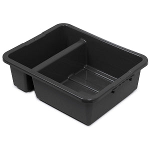 Royal Industries Bus Boxes and Lids - BUSBOX, NSF, BLACK, HDPE, DIVIDED, 7" - DIN BTD 10