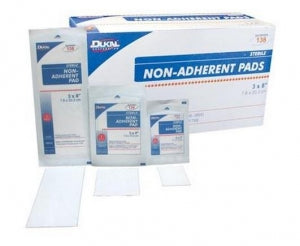 Dukal Corporation Non-Adherent Pads - Nonadherent Absorbent Dressing Pad, Sterile, 3" x 8" - 138