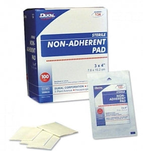 Dukal Corporation Non-Adherent Pads - Nonadherent Absorbent Dressing Pad, Sterile, 3" x 8" - 138