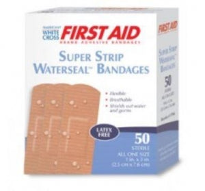 American White Cross Waterseal Adhesive Strips - Waterseal Adhesive Strip Bandage, 1" x 3" - 17977