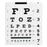 Tech-Med Plastic Eye Charts - Kindergarten Eye Chart, 20' - 3052