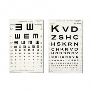 Tech-Med Illuminated Eye Charts - CHART, EYE, ILLUMINATED, TUMBLING-E, 10FT - 3065