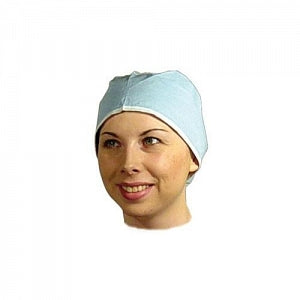 Dukal Corporation Surgeon and Bouffant Caps - Nonsterile Bouffant Cap, Blue, 21" - 321B