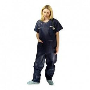 Dukal Nonsterile Disposable Scrub Pants - Disposable Spun-Bonded Polypropylene Scrub Pants, Size XL - 380XL