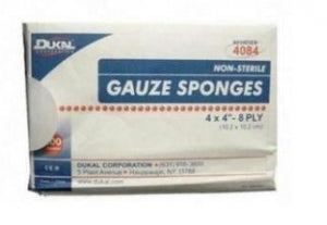 Dukal Corporation 100%-Woven Cotton Gauze Sponge - Nonsterile 4" x 4" 8-Ply Gauze Sponges - 4084