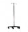 Dukal Corporation Tech-Med IV Stands - IV Pole, Chrome, 5 Legs, 2 Hook, 20" Base Lock - 4355