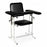 Dukal Blood Drawing Chairs - Tall Blood Draw Chair with Flip Arm, Black - 4383F-BLK