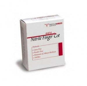 Dukal Corporation Nitrile Finger Cots - Nitrile Finger Cot, Size L - 4404L