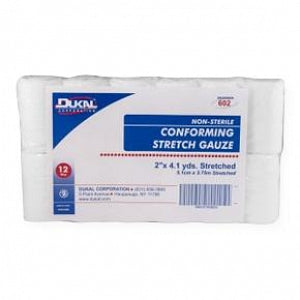 Dukal Conforming Nonsterile Stretch Gauze - Nonsterile Conforming Stretch Gauze in Clean Wrap, 2" x 4.1 yd. - 602PB-96