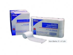 Dukal Conforming Nonsterile Stretch Gauze - Nonsterile Conforming Stretch Gauze, 6" x 4.1 yd. - 606