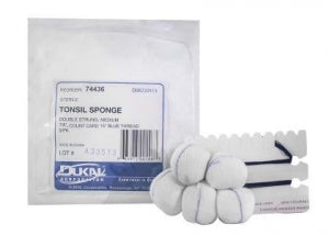 Dukal Tonsil Sponges - Tonsil Sponges, Large, 1" - 74437