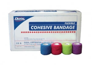 Dukal Corporation Cohesive Bandages - Nonsterile Cohesive Bandages, Assorted, 2" x 5 yd. - 8025AS