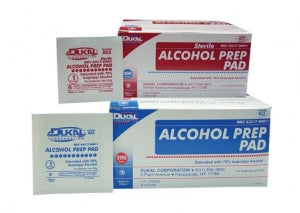 Dukal Corporation Alcohol Pads - Sterile 2-Ply Alcohol Prep Pads, Medium - 853