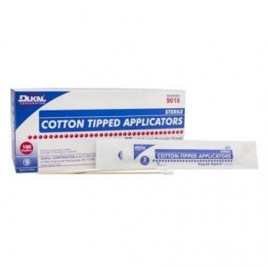 Dukal Corporation Cotton-Tipped Applicators - Sterile Cotton-Tipped Applicators with Wood Shaft, 6" - 9016