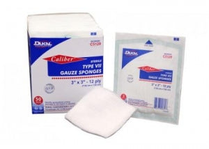 Dukal Caliber Type VII Gauze Sponges - Caliber Type VII Cotton Gauze Sponge, Nonsterile, 8-Ply, 2" x 2" - C82082