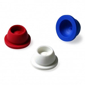 Globe Scientific Pierceable Santoprene Stoppers - CAP, PLUG, TPE, RED, 13MM, 1000/BG - 113150R