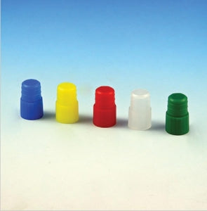 Globe Scientific 16 mm Plug Stoppers for Test Tubes - CAP, PLUG, 16MM, YELLOW, 1000/BG - 116142Y