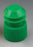 Globe Scientific Flanged Plug Test Tube Caps - Flange Plug Cap 16 mm, Green - DLS116152G