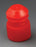 Globe Scientific Flanged Plug Test Tube Caps - Flange Plug Cap 16 mm, Red - 116152R