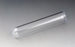 Globe Scientific Flanged Plug Test Tube Caps - Flange Plug Cap 12 mm, Clear - 118127C