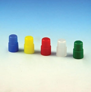 Globe Scientific Plug Stoppers - CAP, PLUG, 12MM, YELLOW, 1000/BG - 118139Y