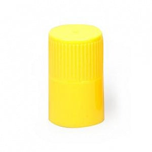 Globe Scientific Diamond Culture Tube Caps - CAP, CULTURE TUBE, PP, 18MM, YELLOW, 100/BG - 118154Y