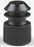 Globe Scientific Flanged Plug Test Tube Caps - Flange Plug Cap 13 mm, Black - 118240K