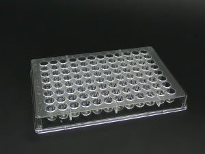 Globe Scientific PS V-Bottom 96-Well Microtest Plates - U-Bottom Polystyrene 96-Well Plate, Sterile, Individually Wrapped - 120038