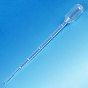 Globe Scientific 3ml Small Bulb Graduated Transfer Pipet - PIPET, TRANSFER, BULB 2.2ML, GRD, 3ML - 137035