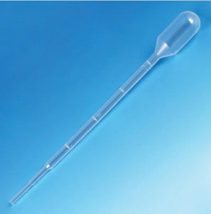 Globe Scientific Sterile Graduated 3 mL Pipettes, Small Bulb, - PIPET, TRANSFER, ST, IW, BULB 2.2ML, 3ML - 137135