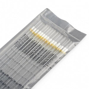 Globe Scientific Polystyrene TD Serological Pipettes - Yellow Striped 1 mL Polystyrene TD Serological Pipette - DLS1715