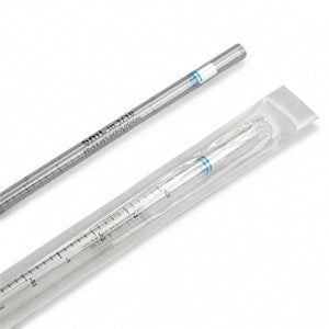 Globe Scientific Polystyrene TD Serological Pipettes - Blue Striped 5 mL Polystyrene TD Serological Pipette - DLS1750