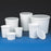 Globe Scientific Multipurpose HDPE Containers with Snap Lids - Multipurpose HDPE Container with Lid, White, Short, 8 oz. - 271008W