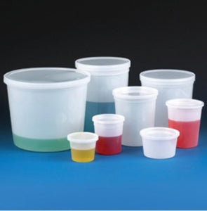 Globe Scientific Translucent Container - CONTAINER, HDPE, 8OZ, SNAPLID, TALL, TRANSLUC - 271009