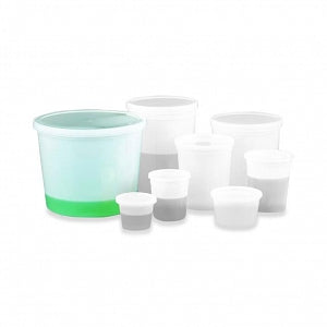 Globe Scientific Multipurpose HDPE Containers with Snap Lids - Multipurpose HDPE Container with Lid, White, 86 oz. - 271086W