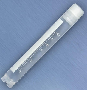 Globe Scientific CyroClear Cyrogenic Tubes - CyroClear Cryogenic Tube, Sterile, Internal Threads, Graduated, 5.0 mL, Round Bottom - 3008