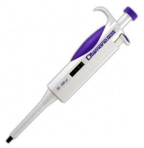 Globe Scientific Inc Adjustable Volume Diamond Pro Pipettors with Tip Ejector - Diamond Pro Pipette, Adjustable Volume, 20-200 uL, Lavender - 3311-200