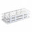 Globe Scientific 90-Place White Polypropylene Test Tube Rack - 90-Place White Polypropylene 12/13mm Tube Rack - DLS456403